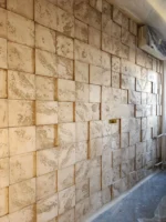 3d gipsani panel beton cubes