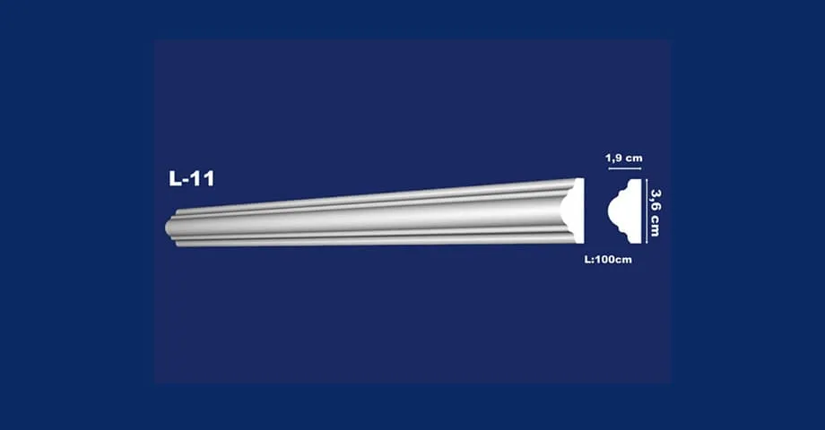Gipsana lajsna linijska l 11