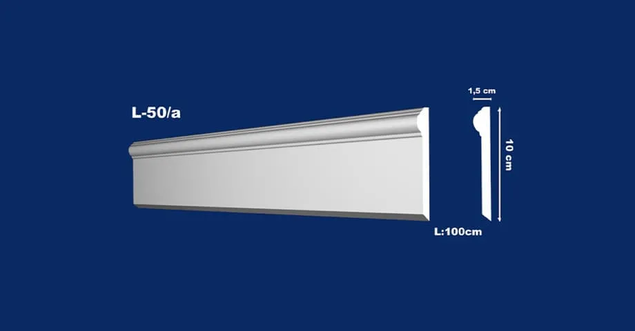 Gipsana lajsna linijska l 50a