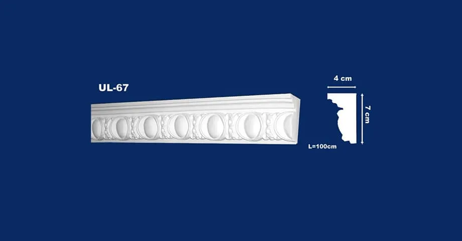 Gipsana lajsna ugaona ul 67