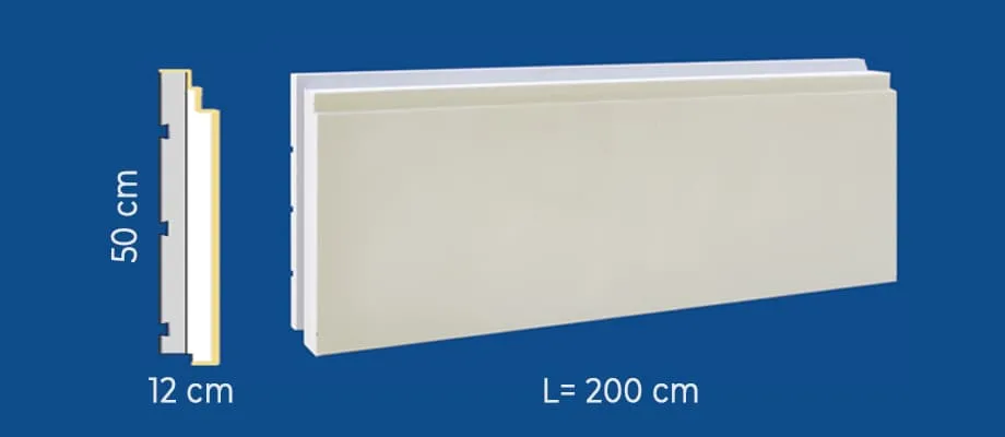 Fasadni Decoterm panel 12cm - Klasik