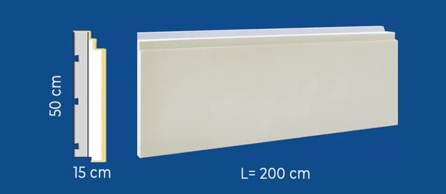 Fasadni Decoterm panel 15cm - Klasik