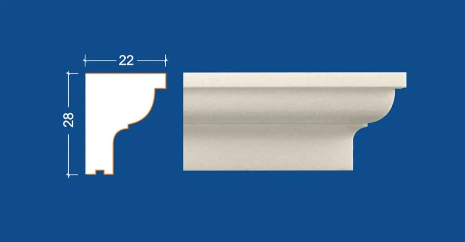 Stiropor fasadna lajsna SLS-156